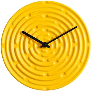 raawii - Horloge murale Minos - Jaune - Faïence émaillée - Designer Ma...Vendu parmade-in-design