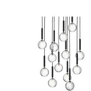 Nuura MIIRA-Suspension 13 lumières Verre Ø90cm