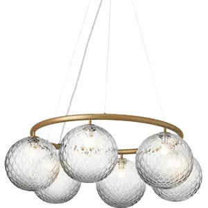 NUURA - Lustre Miira - Transparent - Verre soufflé bouche - Designer S...Vendu parmade-in-design