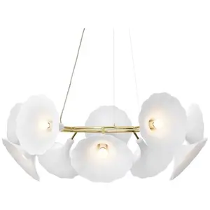 Nuura PETALII 10-Suspension 10 lumières Métal Ø100cm