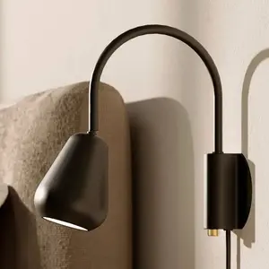 Nuura Aps Nuura Spot mural Anoli, noir, métal, GU10, fiche pas cher
