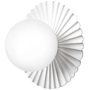 Comparateur de prix : Nuura LIILA MUUSE SMALL-Applique murale Métal/Verre Ø20cm