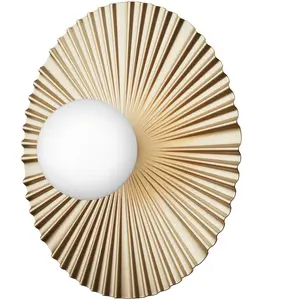 Comparateur de prix : Nuura LIILA MUUSE MEDIUM-Applique murale Métal/Verre Ø42cm