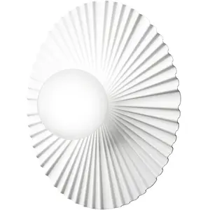Comparateur de prix : Nuura LIILA MUUSE MEDIUM-Applique murale Métal/Verre Ø42cm
