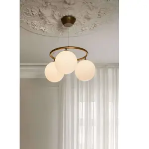 Nuura Aps Lustre Nuura Miira 3 Circular, Ø 54 cm, bronze/opale