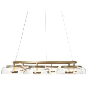 Nuura BLOSSI 6-Lustre LED 6 lumières Métal/Verre Ø80cm