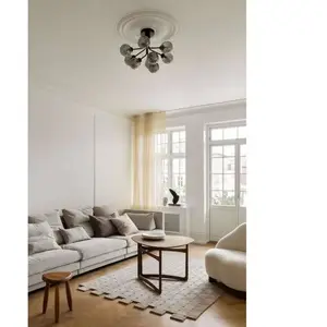 Nuura Aps Plafonnier Nuura Apiales 9, Ø 60 cm, noir/gris fuméVendu parluminaire