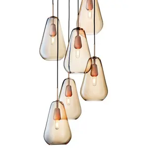 Nuura ANOLI-Suspension 6 lumières Verre Ø46.5cm