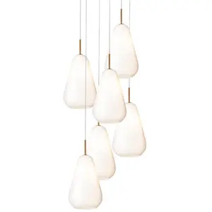 Nuura ANOLI-Suspension 6 lumières Verre Ø46.5cm