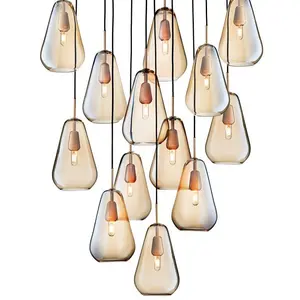 Nuura ANOLI-Suspension 13 lumières Verre Ø90cm