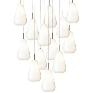 Nuura ANOLI-Suspension 13 lumières Verre Ø90cm