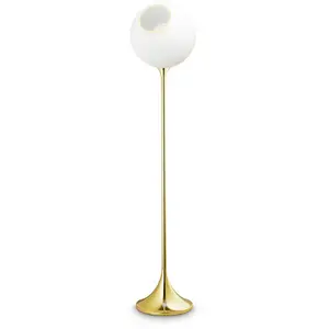 DESIGN BY US Lampe sur pied Ballroom, blanc, verre, soufflé à la bouch...Vendu parluminaire