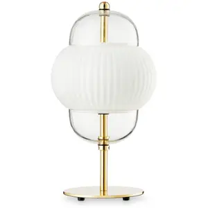 DESIGN BY US Lampe à poser Shahin, 3 lampes à intensité variable, verr... pas cher