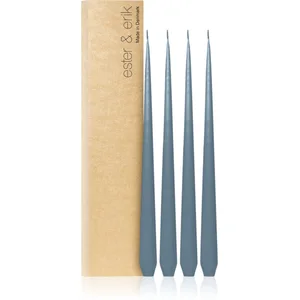 ester & erik taper candle dusty blue (no. 83) bougie décorative 4x32 c... pas cher