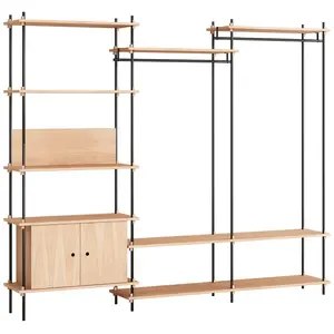 MOEBE - Dressing Shelving System - Bois naturel - MDF placage chêne pas cher
