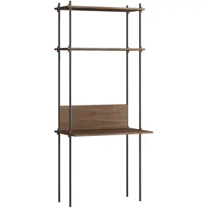 MOEBE - Bureau Shelving System - Marron - MDF placage chêneVendu parmade-in-design