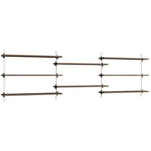 MOEBE - Etagère Wall Shelving - Marron - MDF placage chêneVendu parmade-in-design
