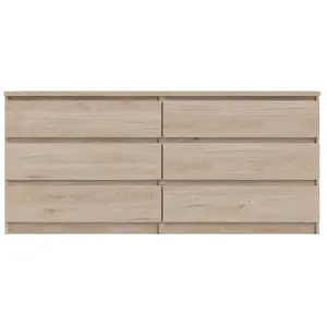 Commode 2x3 tiroirs BEST imitation chêne HLVendu parkaufland