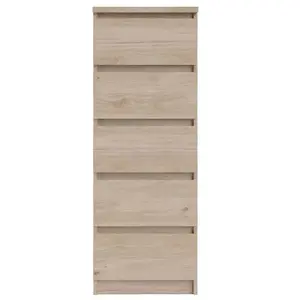 Tvilum BUT Chiffonnier 5 tiroirs BEST imitation chêne HL pas cher