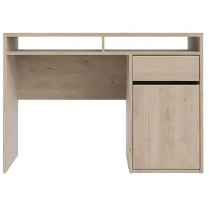 BUT Bureau 1 porte 1 tiroir BEST 2 imitation chêne pas cher