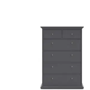Commode 6 tiroirs HARLINGTON coloris grisVendu parconforama