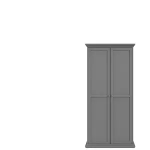Tvilum Armoire 2 portes battantes HARLINGTON coloris gris pas cher