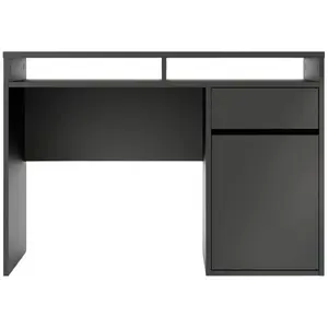 BUT Bureau droit BEST LAK 2 Noir mat pas cher