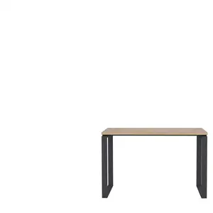 Bureau droit 120 cm OFFICE coloris gris/chêne pas cher