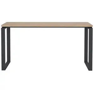 Bureau droit 150 cm OFFICE coloris gris pas cher