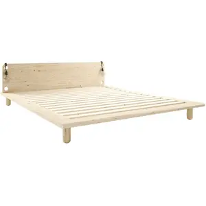 Karup Design Lit en bois avec lampes de chevets 140x200cm