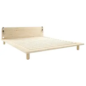 Karup Design Lit en bois avec lampes de chevets 180x200cm