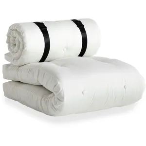 Futon de jardin dépliable blanc Buckle-Up - Karup Design pas cher