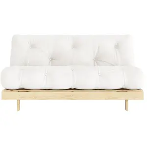 Drawer Canapé-lit blanc pin massif Roots 160 - Karup Design pas cher