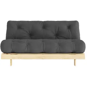 Drawer Canapé-lit gris foncé en pin massif Roots 160 - Karup Design pas cher