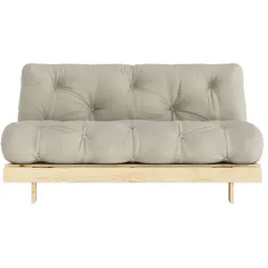Canapé-lit linen en pin massif Roots 160 - Karup Design
