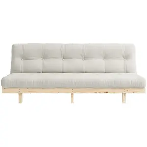 Canapé convertible en bois de pin et matelas naturel 100x190cm Lean - Karup Design