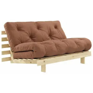 Canapé 2 places convertible marron argile Roots - Karup Design