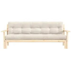 Karup Design Canapé détente (couchage) bois naturel/lin - 134101914 pas cher