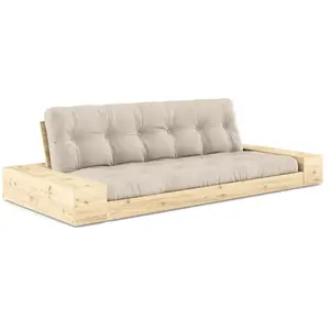 Karup Design Base (couchage) canapé bois naturel/beige avec caissons l... pas cher