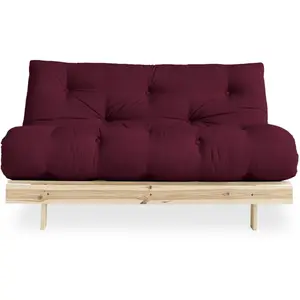 Drawer Karup Design Canapé convertible en bois et tissu 2 places - Bordeaux pas cher