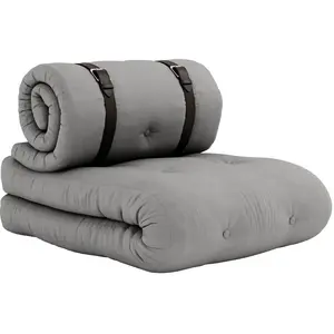 Fauteuil convertible en lit de jour gris Buckle-Up - Karup Design pas cher
