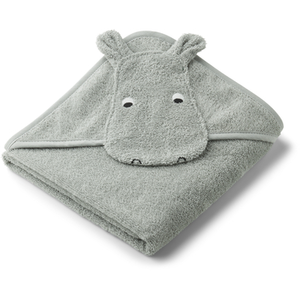 Liewood Cape de bain Albert hippo vert d'eau (70 x 70 cm)Vendu parberceau-magique
