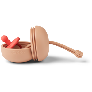 Liewood - Boite à tétine Philip en silicone Tuscany rose taille unique pas cher