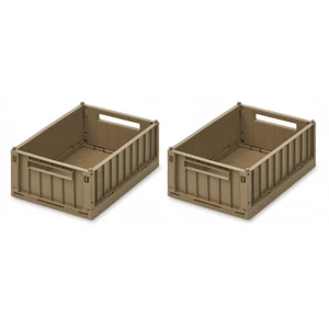 Liewood Lot de 2 petites caisses de rangement Weston S Oat pas cher