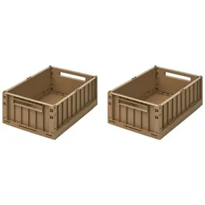 Liewood Lot de 2 caisses de rangement Weston M Oat pas cher