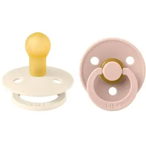 Bibs Pack Chupetas Látex 0-6m Blush e Ivory T1 2 Unidades