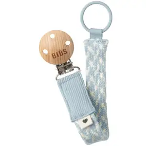 Comparateur de prix : BIBS® Attache-tétine Baby Blue/Ivory