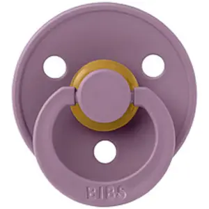 Bibs Sucette Ronde Colour Mauve - 0/6 Mois pas cher