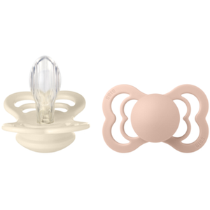 BIBS® BIBS Sucette Supreme Blush/Ivory silicone 6-36 m, lot de 2