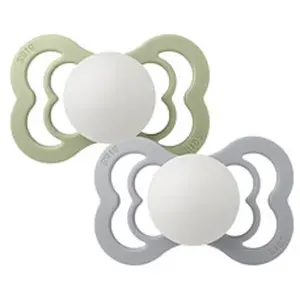 BIBS® BIBS Sucette Supreme Sage et Cloud Glow silicone 0-6 m, lot de 2 pas cher
